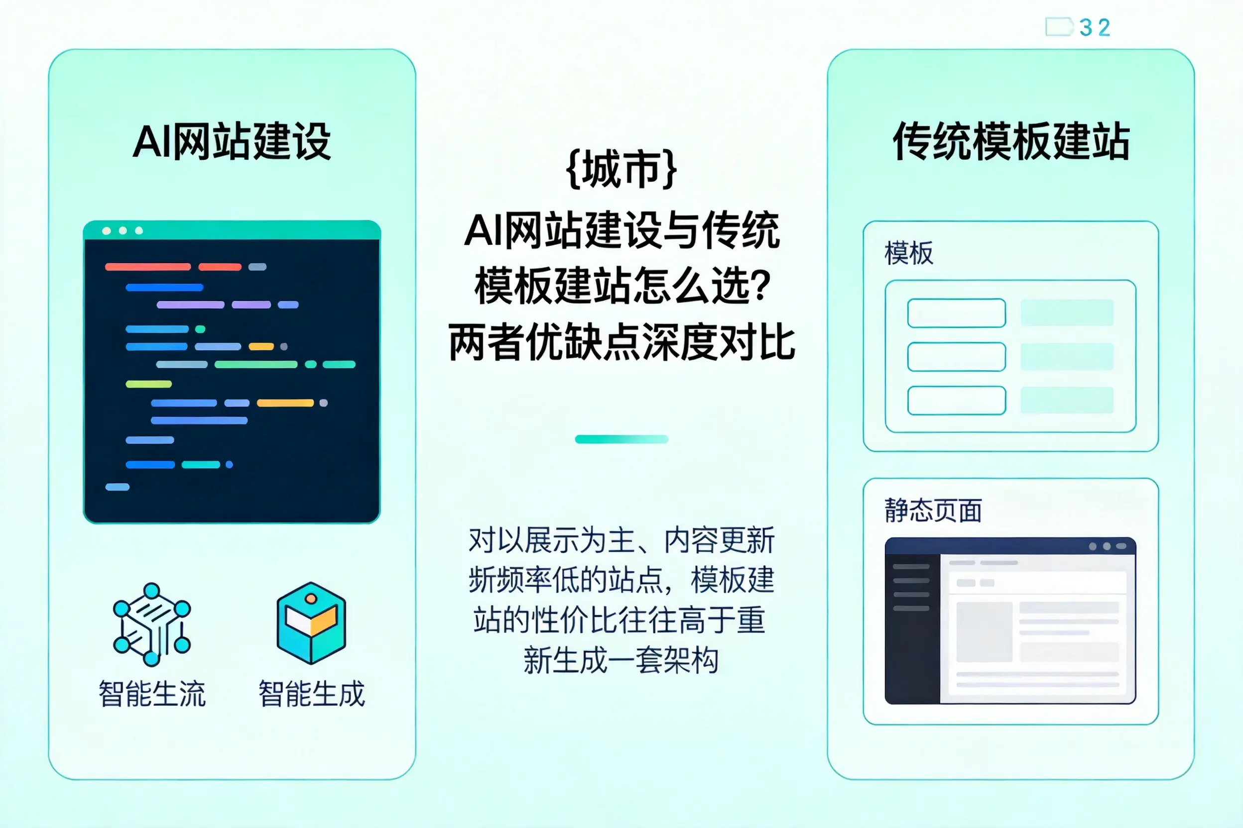 辽阳AI网站建设与传统模板建站怎么选？两者优缺点深度对比
