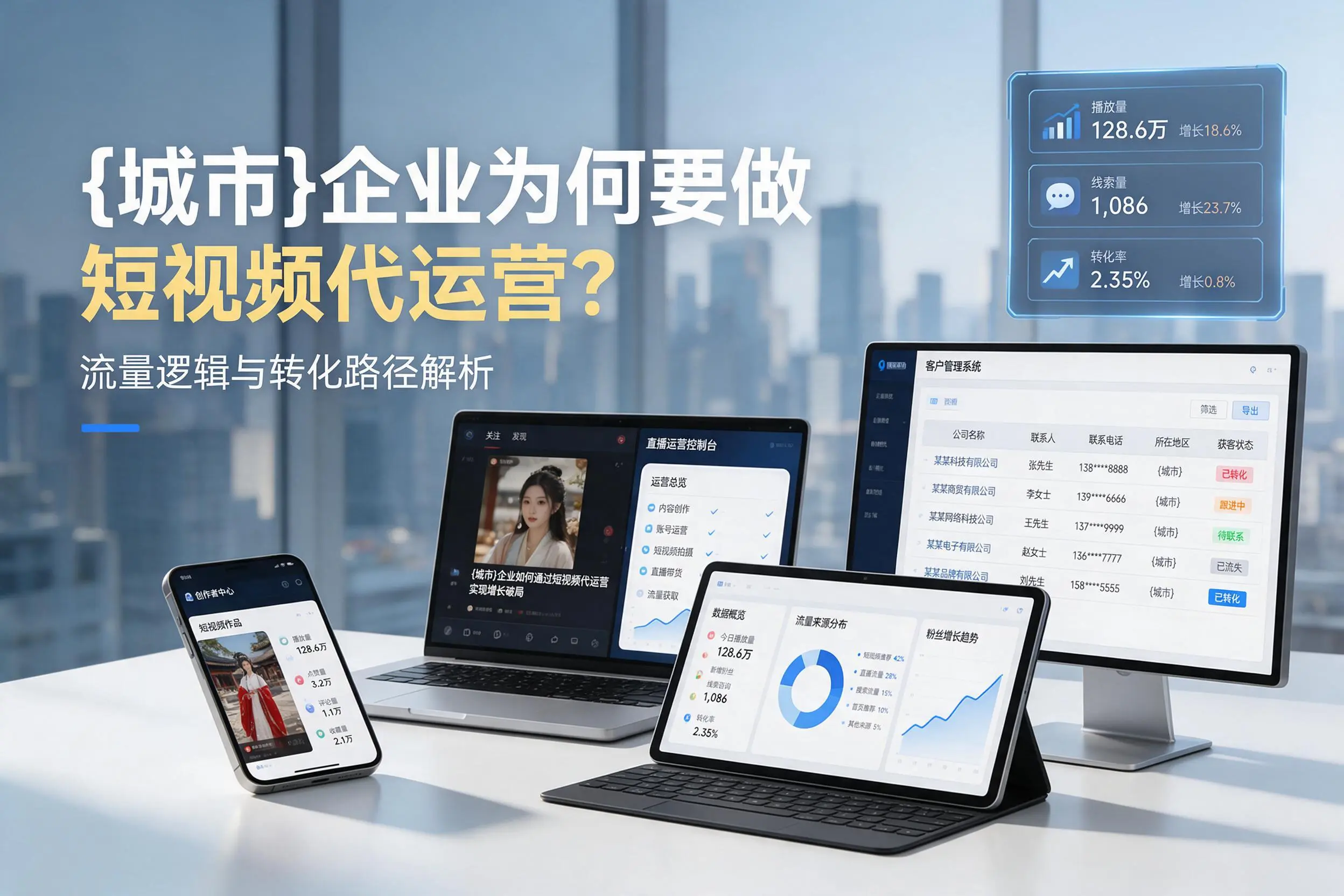 辽阳企业为何要做短视频代运营？流量逻辑与转化路径解析