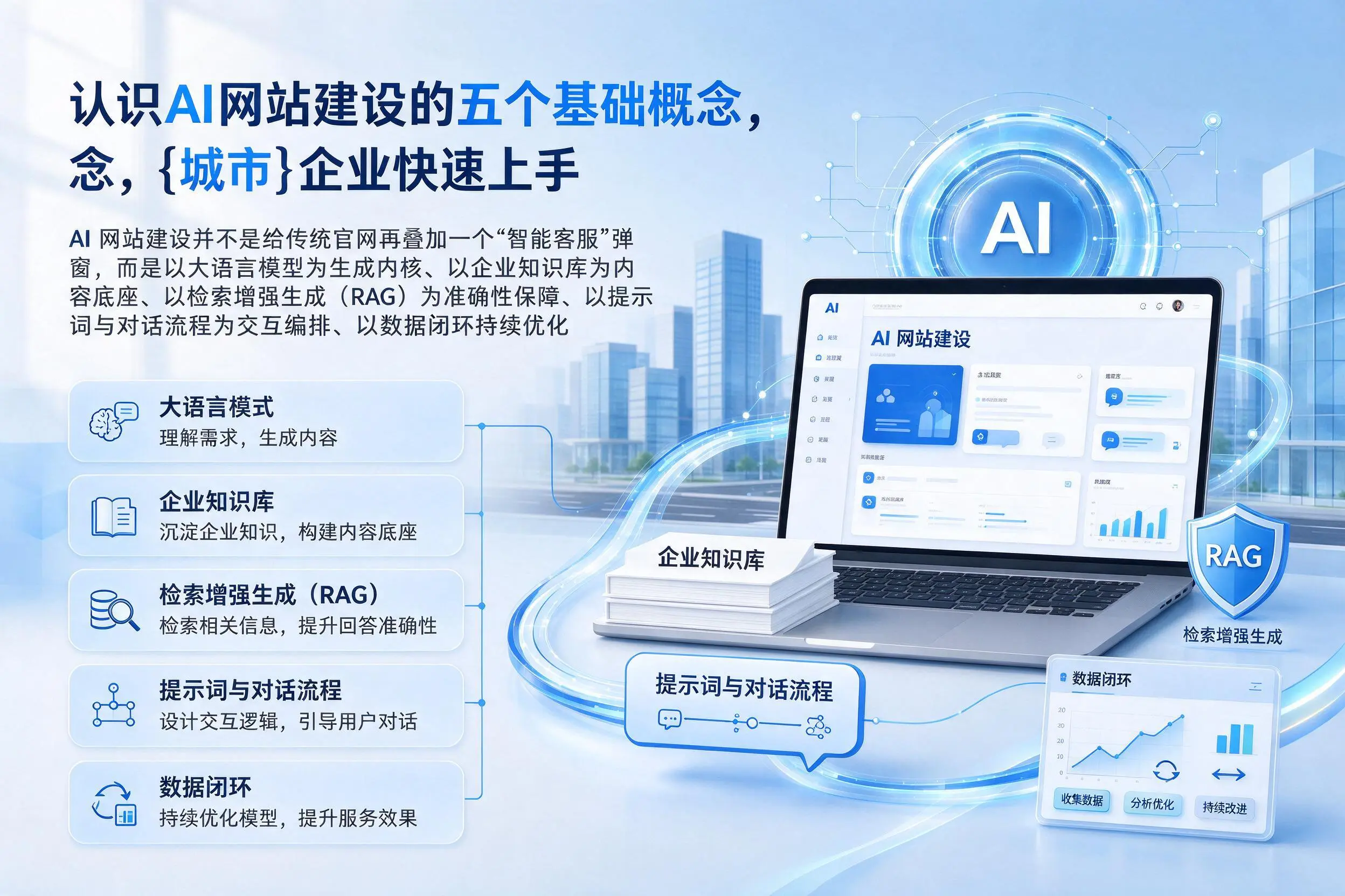认识AI网站建设的五个基础概念，辽阳企业快速上手