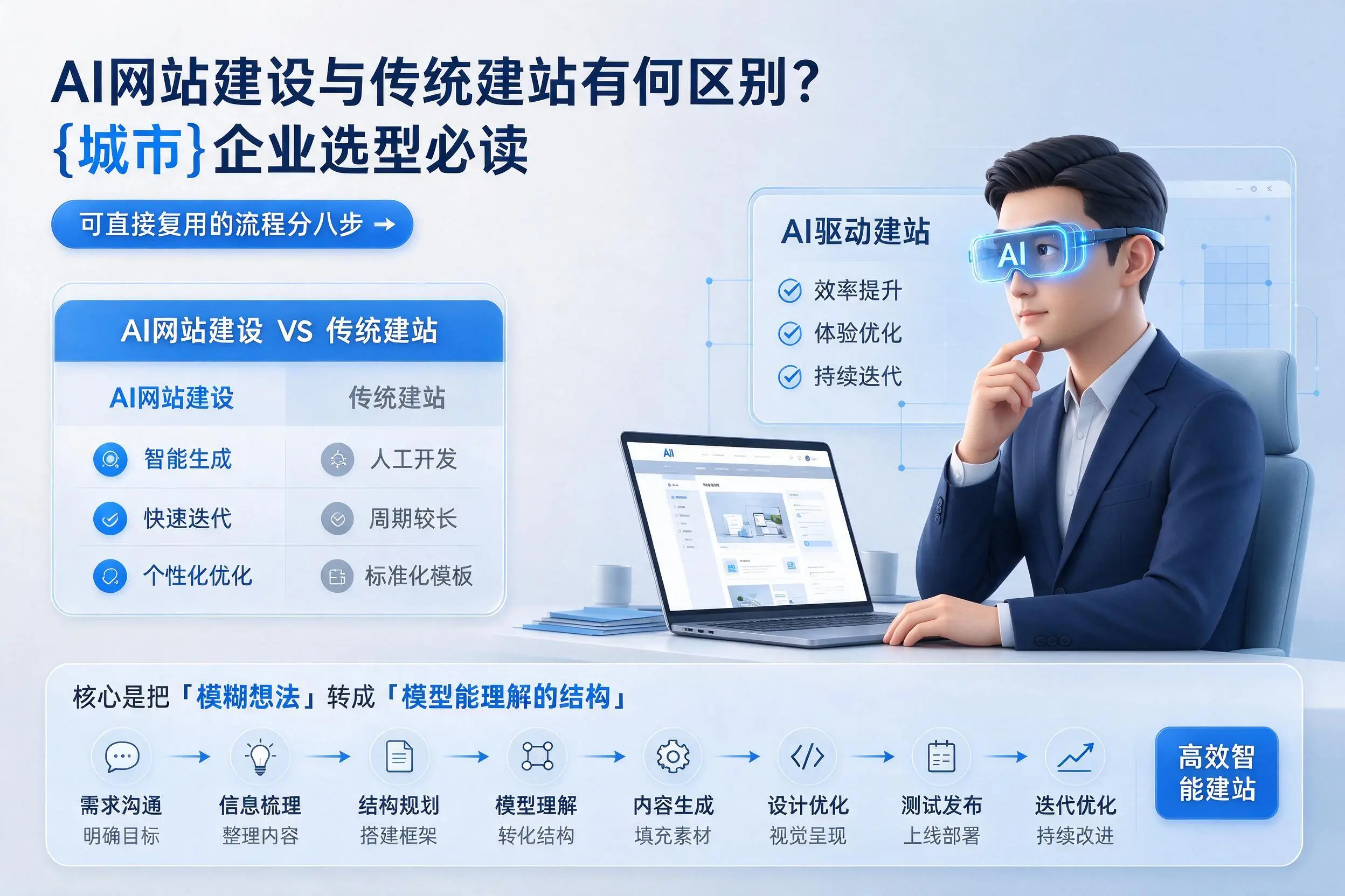 AI网站建设与传统建站有何区别?辽阳企业选型必读