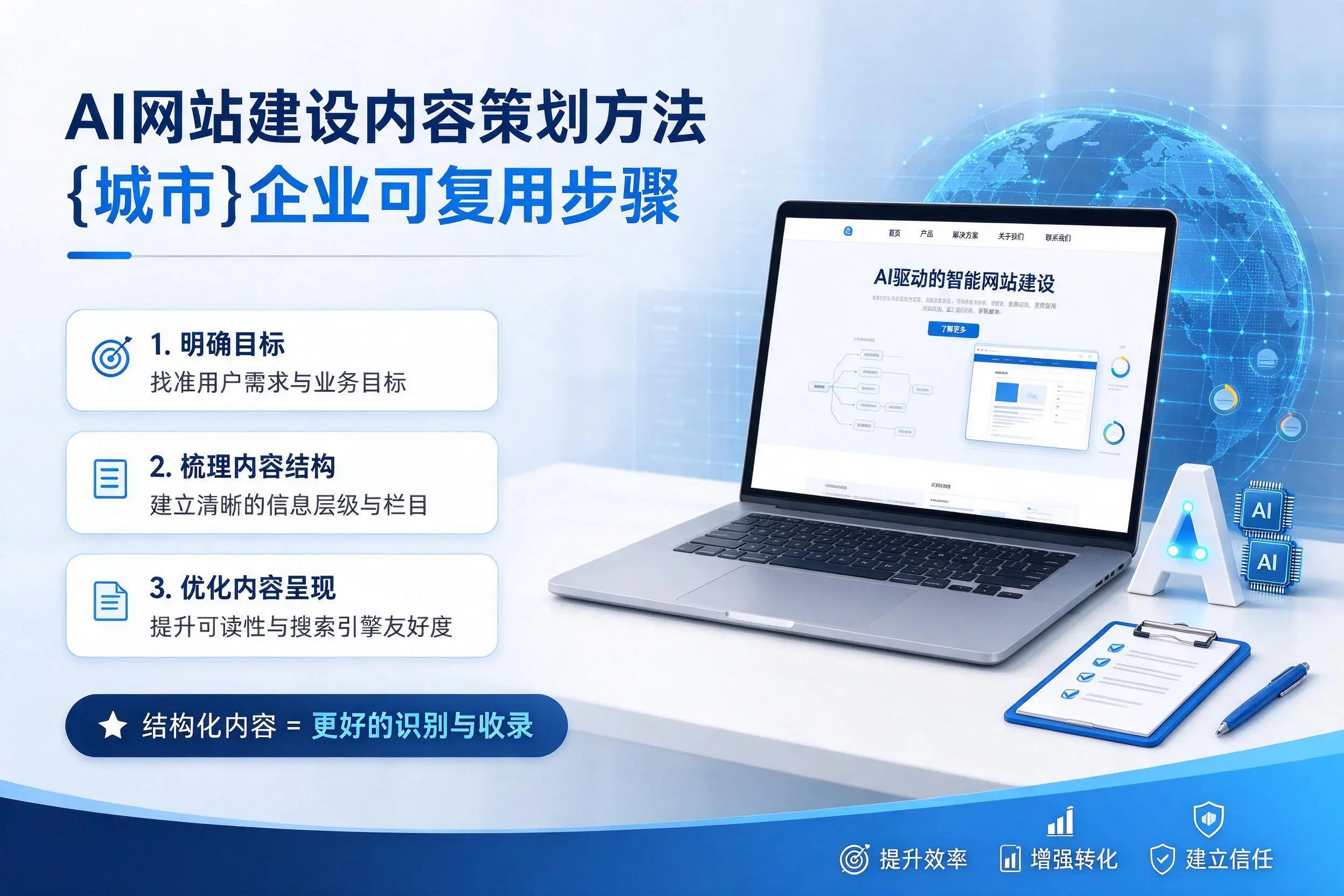 AI网站建设内容策划方法,辽阳企业可复用步骤