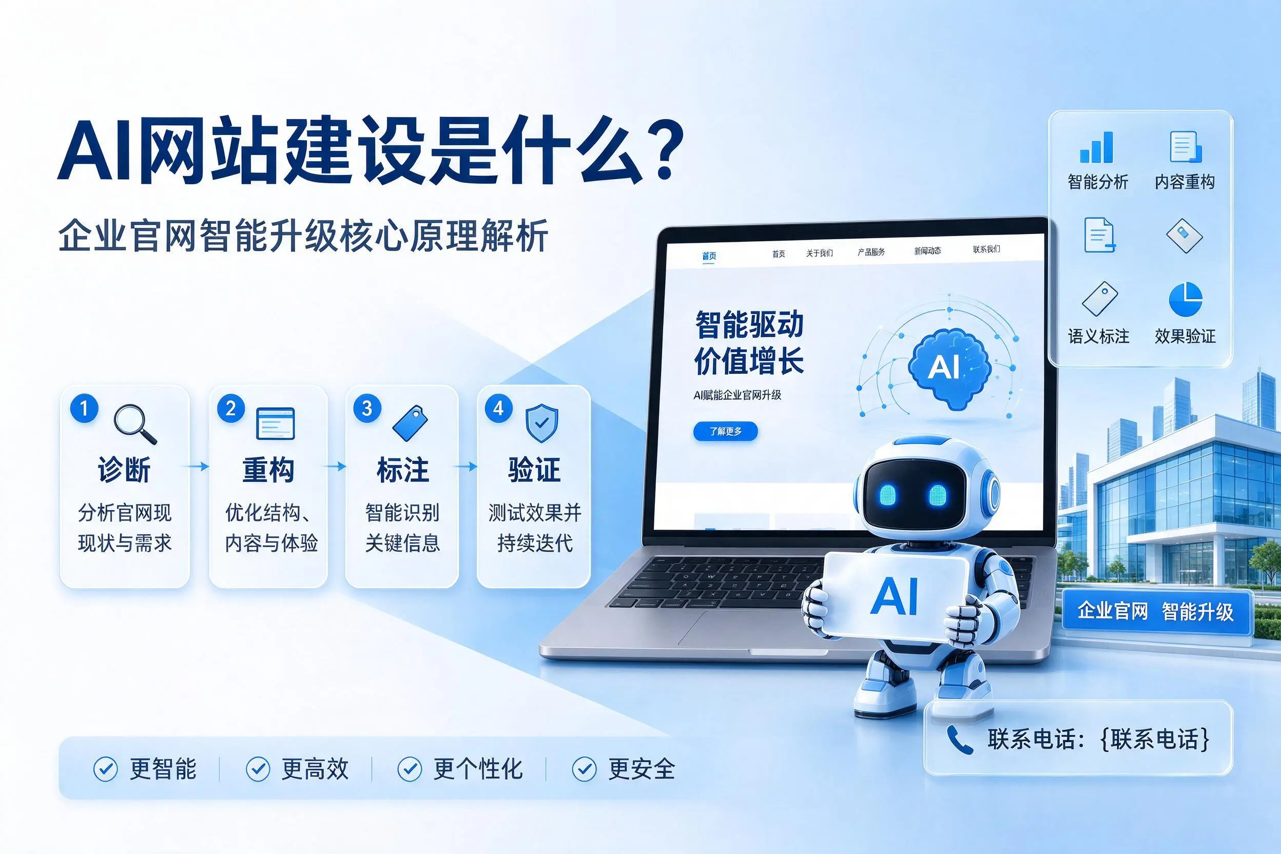 AI网站建设是什么？辽阳企业官网智能升级核心原理解析