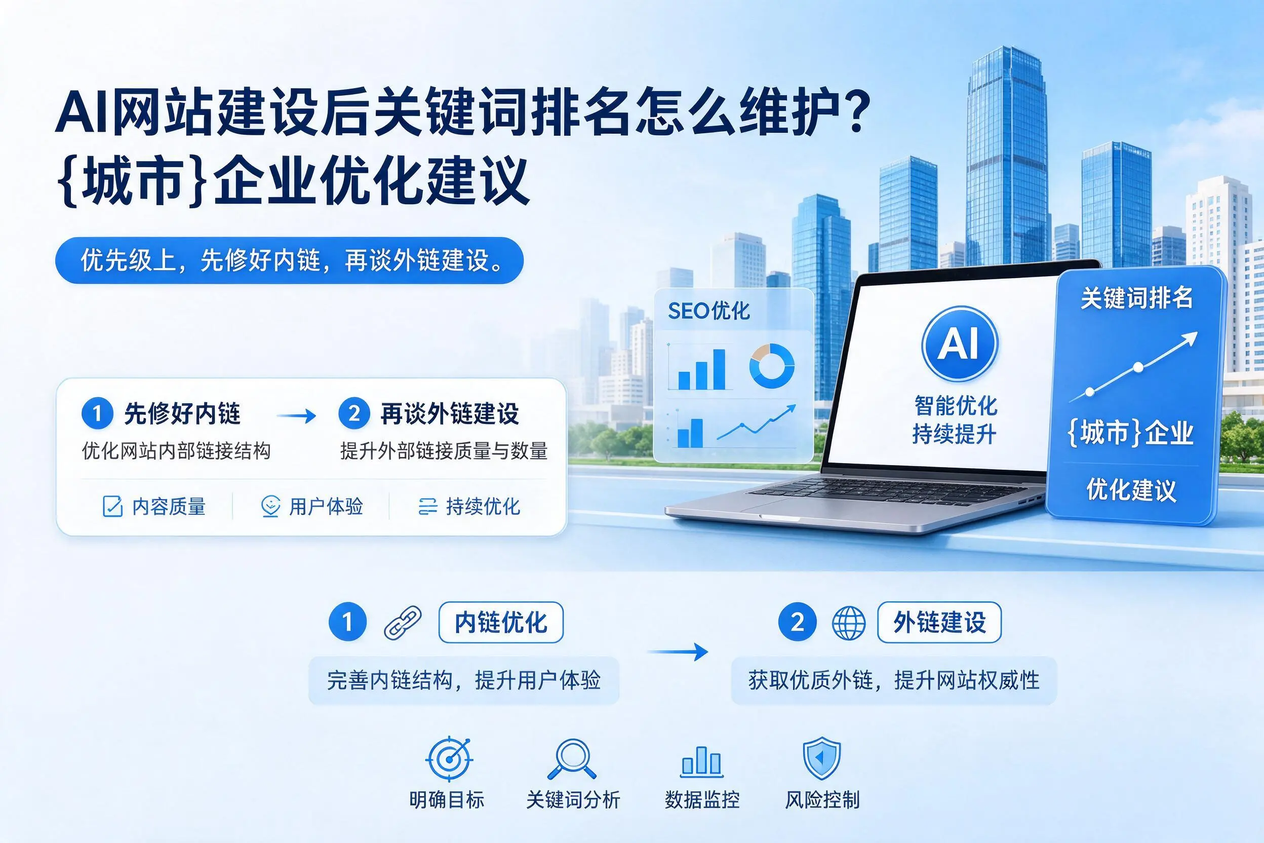 AI网站建设后关键词排名怎么维护？辽阳企业优化建议