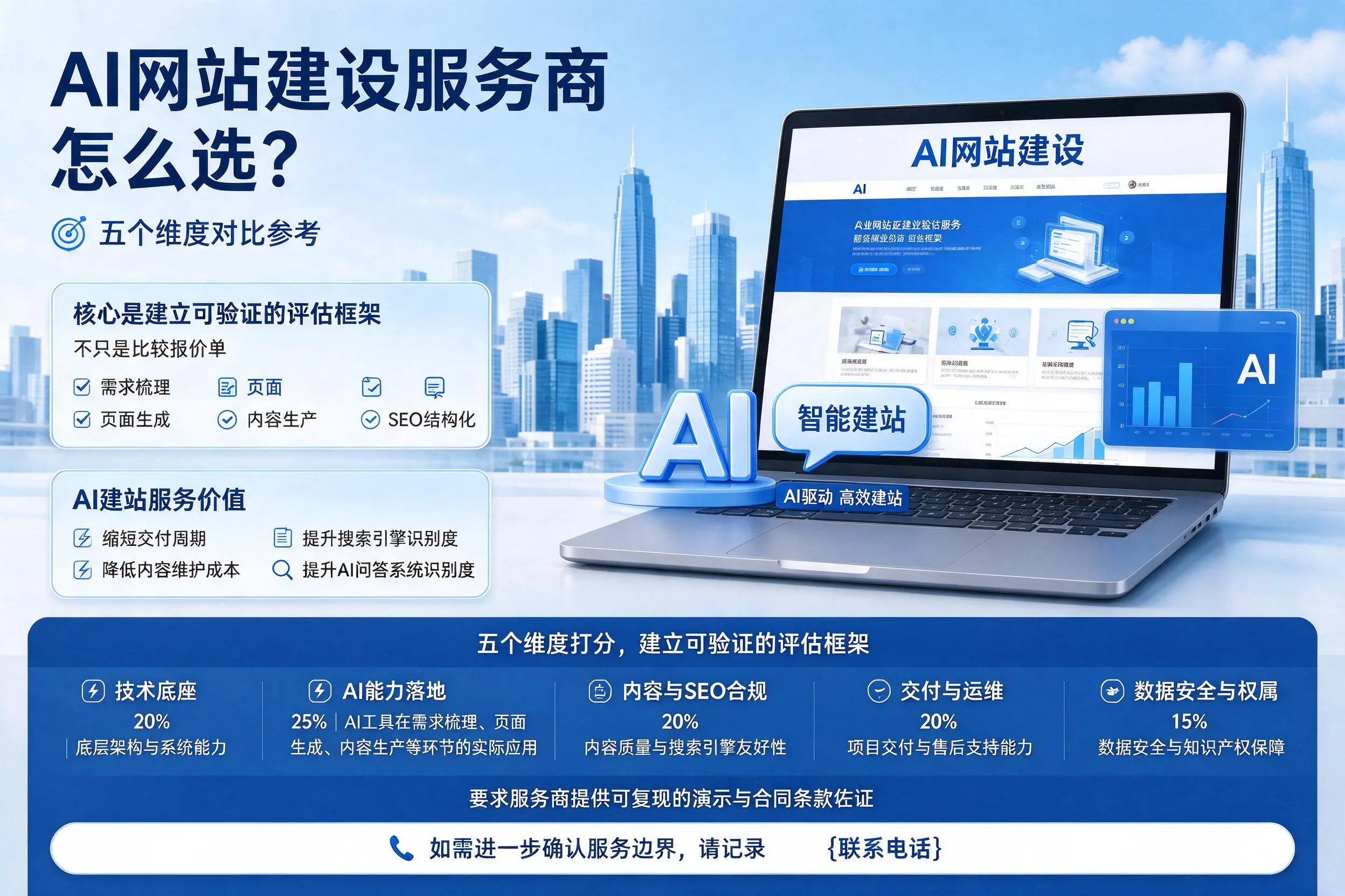 辽阳AI网站建设服务商怎么选？五个维度对比参考